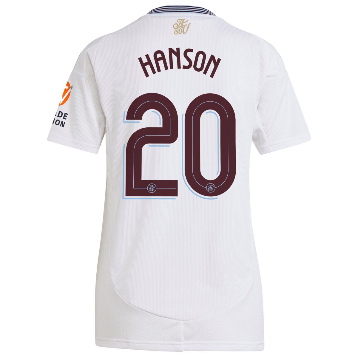 Aston Villa Jerseys - Official aston villa adidas away shirt 2024-25 – womens with hanson 20 cup printing Collection for AVFC Fans