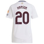 Aston Villa Jerseys - Official aston villa adidas away shirt 2024-25 – womens with hanson 20 cup printing Collection for AVFC Fans