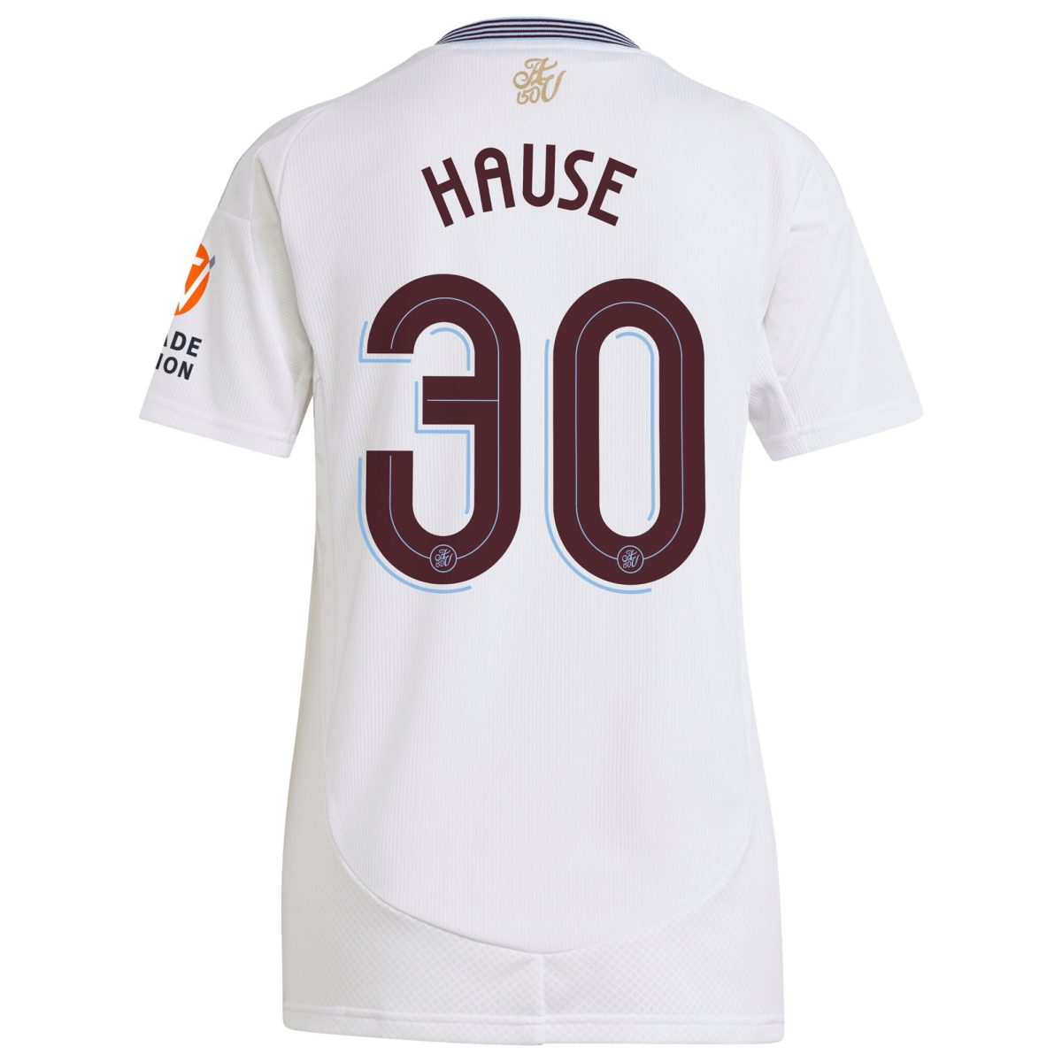 Aston Villa Jerseys - Official aston villa adidas away shirt 2024-25 – womens with hause 30 cup printing Collection for AVFC Fans