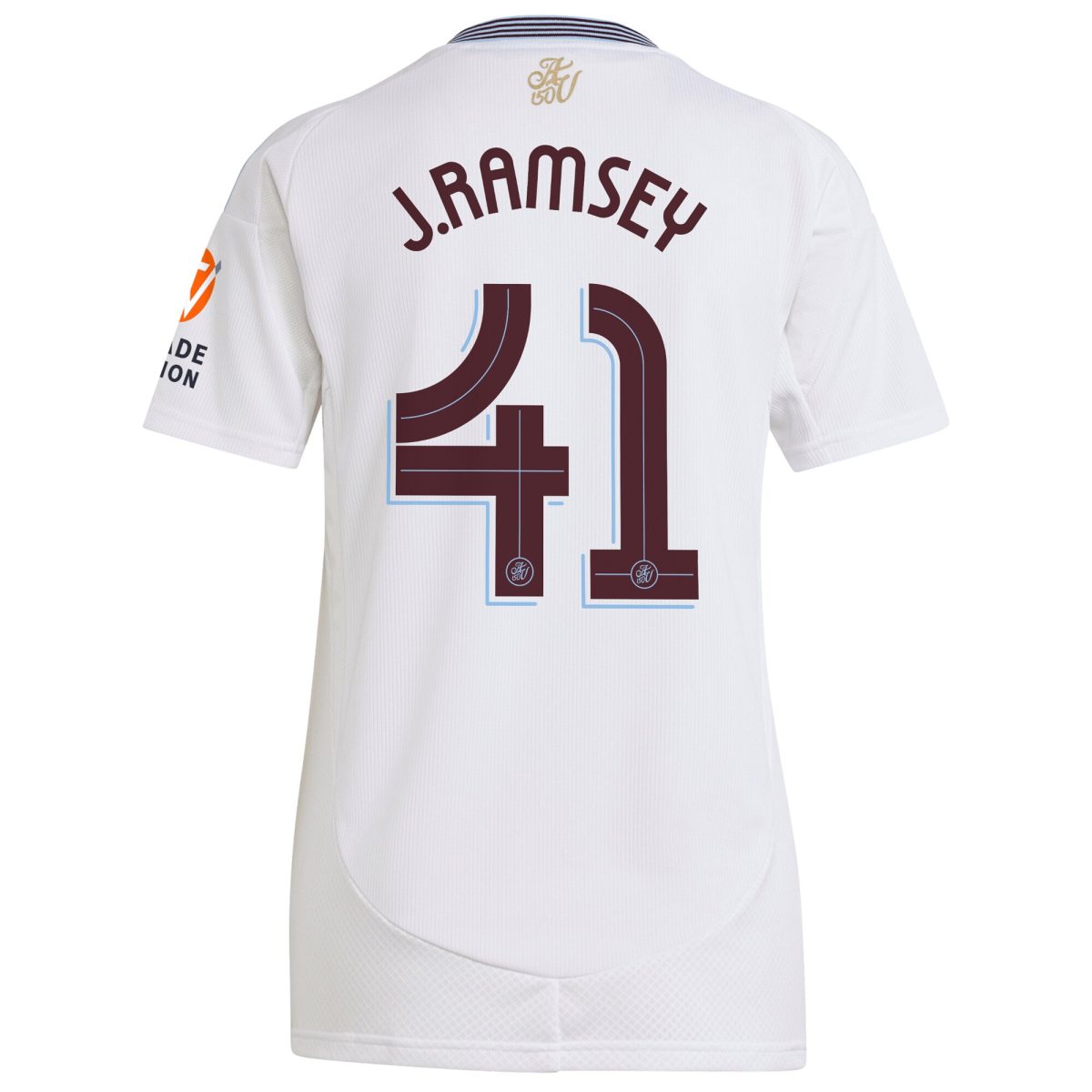 Aston Villa Jerseys - Official aston villa adidas away shirt 2024-25 – womens with j. ramsey 41 cup printing Collection for AVFC Fans