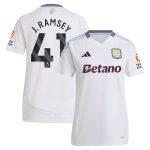 Aston Villa Jerseys - Official aston villa adidas away shirt 2024-25 – womens with j. ramsey 41 printing Collection for AVFC Fans