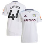 Aston Villa Jerseys - Official aston villa adidas away shirt 2024-25 – womens with kamara 44 printing Collection for AVFC Fans