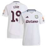 Aston Villa Jerseys - Official aston villa adidas away shirt 2024-25 – womens with leon 19 cup printing Collection for AVFC Fans