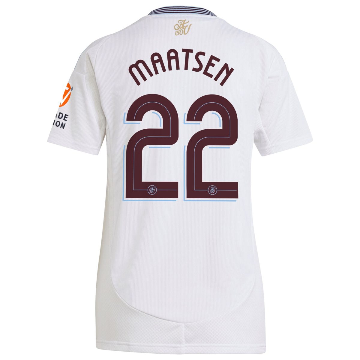 Aston Villa Jerseys - Official aston villa adidas away shirt 2024-25 – womens with maatsen 22 cup printing Collection for AVFC Fans