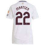 Aston Villa Jerseys - Official aston villa adidas away shirt 2024-25 – womens with maatsen 22 cup printing Collection for AVFC Fans