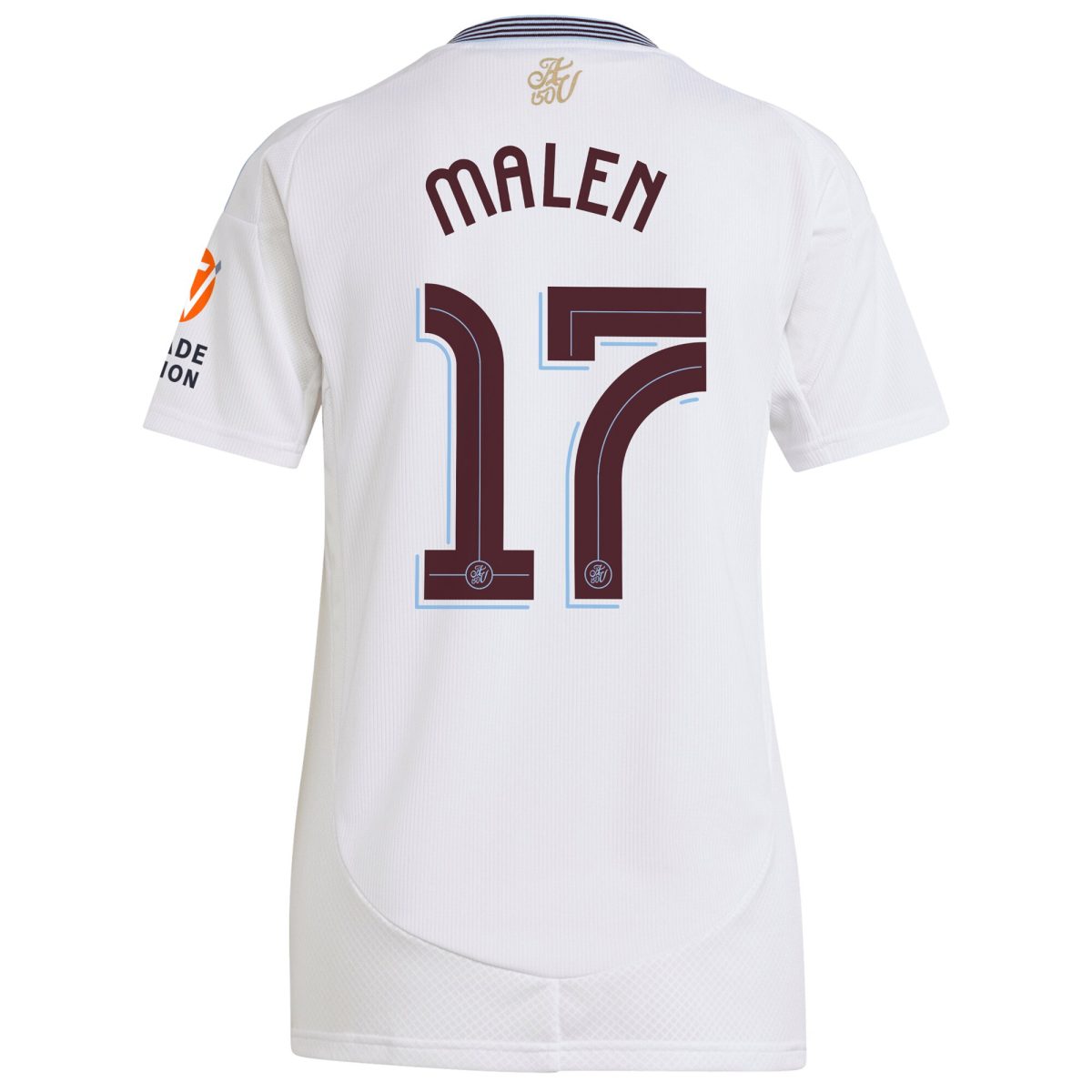 Aston Villa Jerseys - Official aston villa adidas away shirt 2024-25 – womens with malen 17 cup printing Collection for AVFC Fans