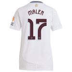 Aston Villa Jerseys - Official aston villa adidas away shirt 2024-25 – womens with malen 17 cup printing Collection for AVFC Fans