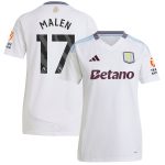 Aston Villa Jerseys - Official aston villa adidas away shirt 2024-25 – womens with malen 17 printing Collection for AVFC Fans