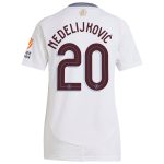 Aston Villa Jerseys - Official aston villa adidas away shirt 2024-25 – womens with nedeljković 20 cup printing Collection for AVFC Fans