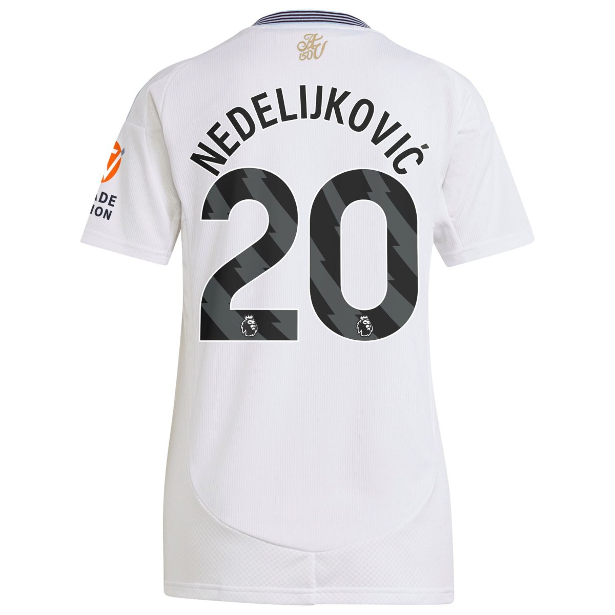 Aston Villa Jerseys - Official aston villa adidas away shirt 2024-25 – womens with nedeljković 20 printing Collection for AVFC Fans