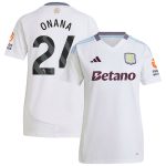 Aston Villa Jerseys - Official aston villa adidas away shirt 2024-25 – womens with onana 24 printing Collection for AVFC Fans