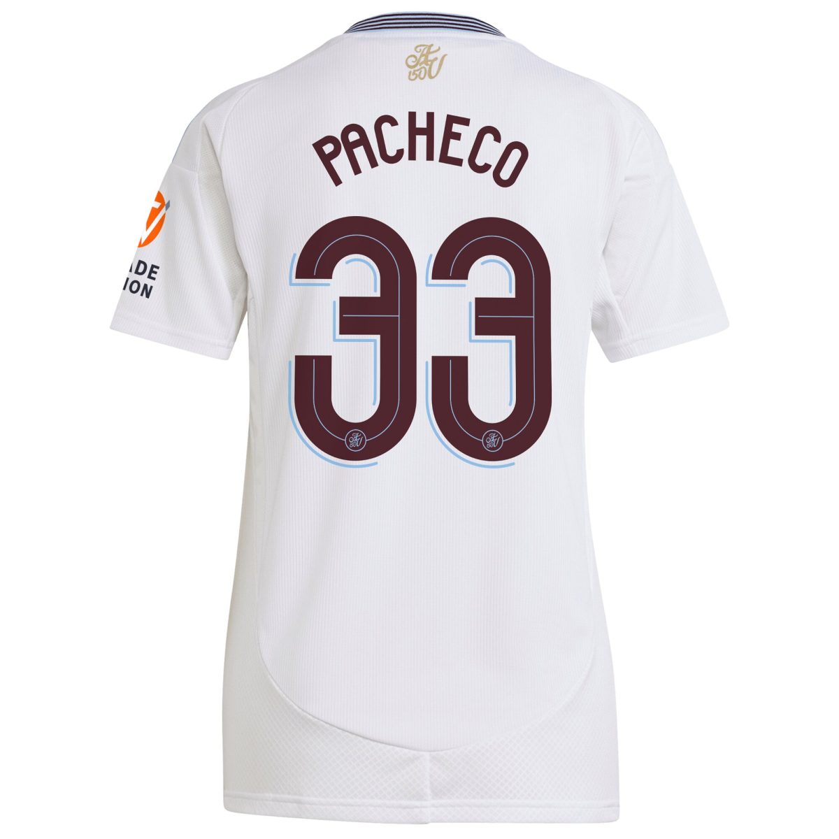 Aston Villa Jerseys - Official aston villa adidas away shirt 2024-25 – womens with pacheco 33 cup printing Collection for AVFC Fans