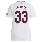 Aston Villa Jerseys - Official aston villa adidas away shirt 2024-25 – womens with pacheco 33 cup printing Collection for AVFC Fans