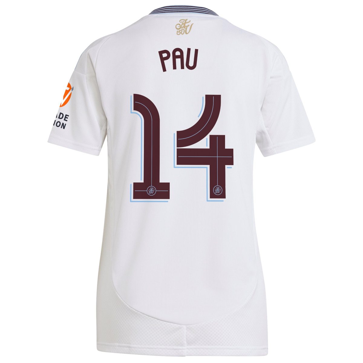 Aston Villa Jerseys - Official aston villa adidas away shirt 2024-25 – womens with pau 14 cup printing Collection for AVFC Fans