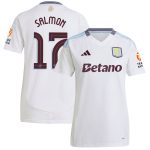 Aston Villa Jerseys - Official aston villa adidas away shirt 2024-25 – womens with salmon 17 cup printing Collection for AVFC Fans