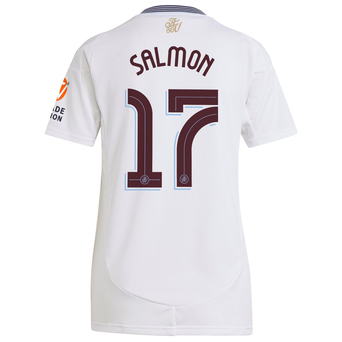 Aston Villa Jerseys - Official aston villa adidas away shirt 2024-25 – womens with salmon 17 cup printing Collection for AVFC Fans