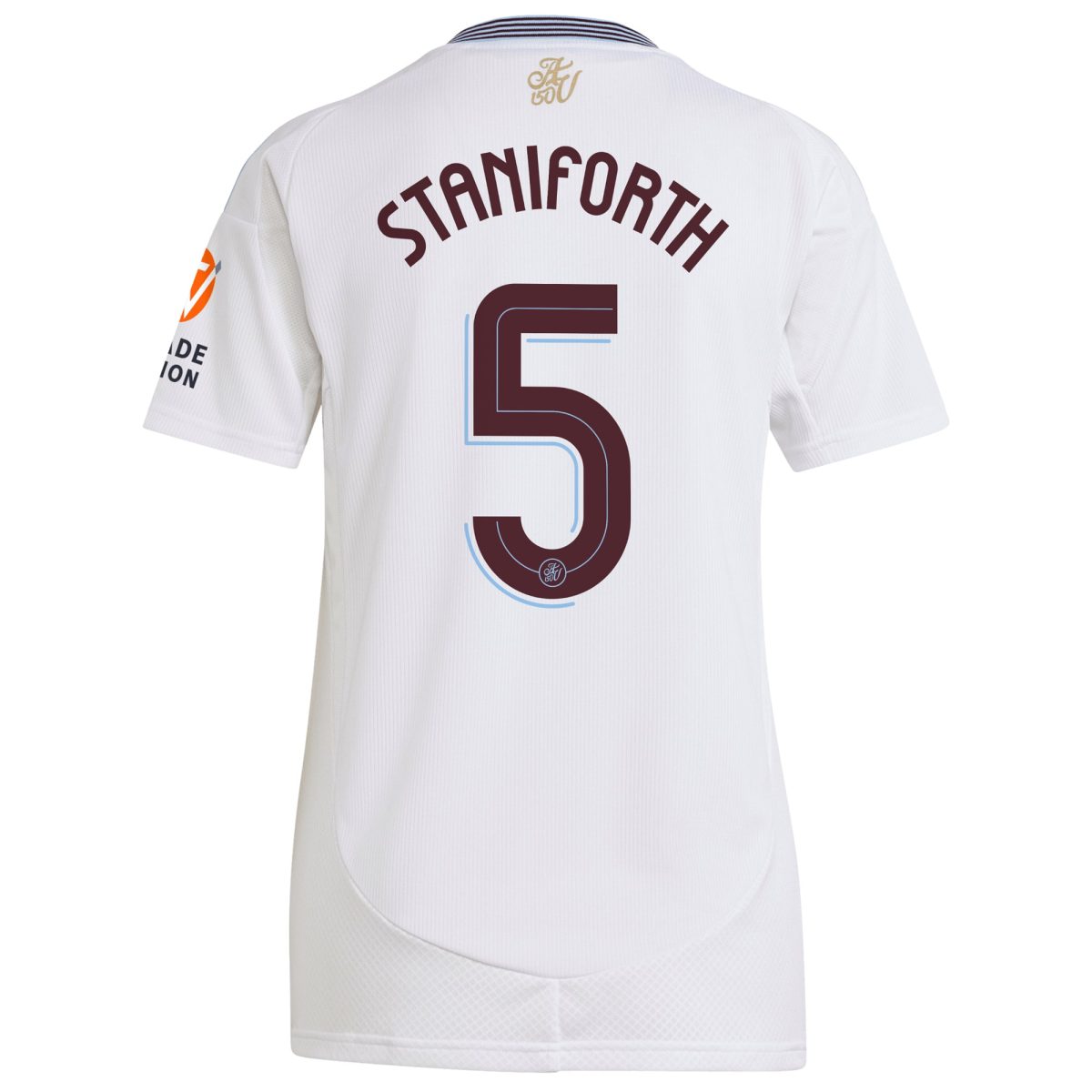 Aston Villa Jerseys - Official aston villa adidas away shirt 2024-25 – womens with staniforth 5 cup printing Collection for AVFC Fans