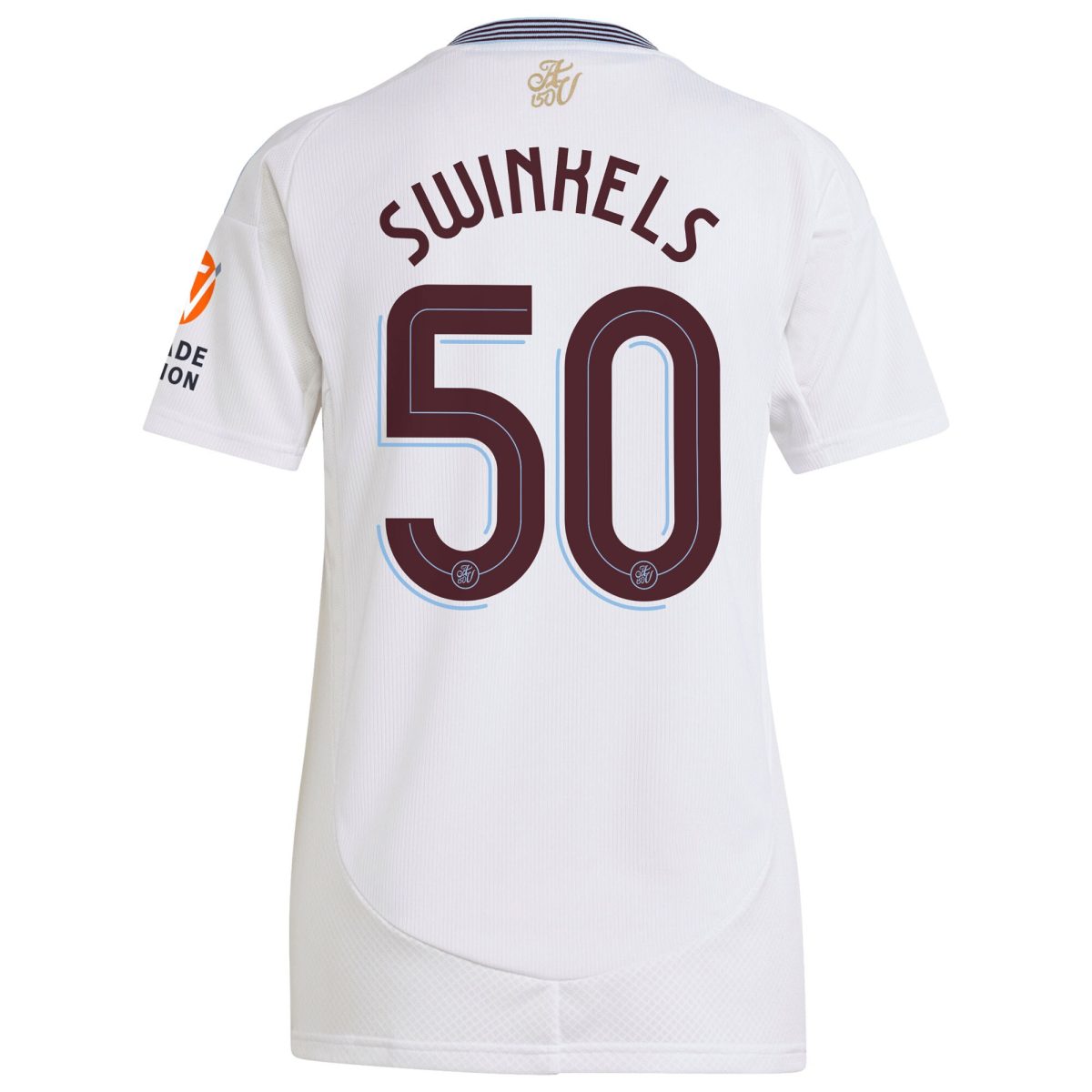 Aston Villa Jerseys - Official aston villa adidas away shirt 2024-25 – womens with swinkels 50 cup printing Collection for AVFC Fans