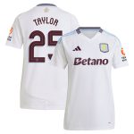 Aston Villa Jerseys - Official aston villa adidas away shirt 2024-25 – womens with taylor 25 cup printing Collection for AVFC Fans