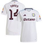 Aston Villa Jerseys - Official aston villa adidas away shirt 2024-25 – womens with turner 14 cup printing Collection for AVFC Fans
