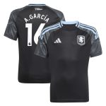 Aston Villa Jerseys - Official aston villa adidas away shirt 2025-26 – kids with a.garcía 16 printing Collection for AVFC Fans