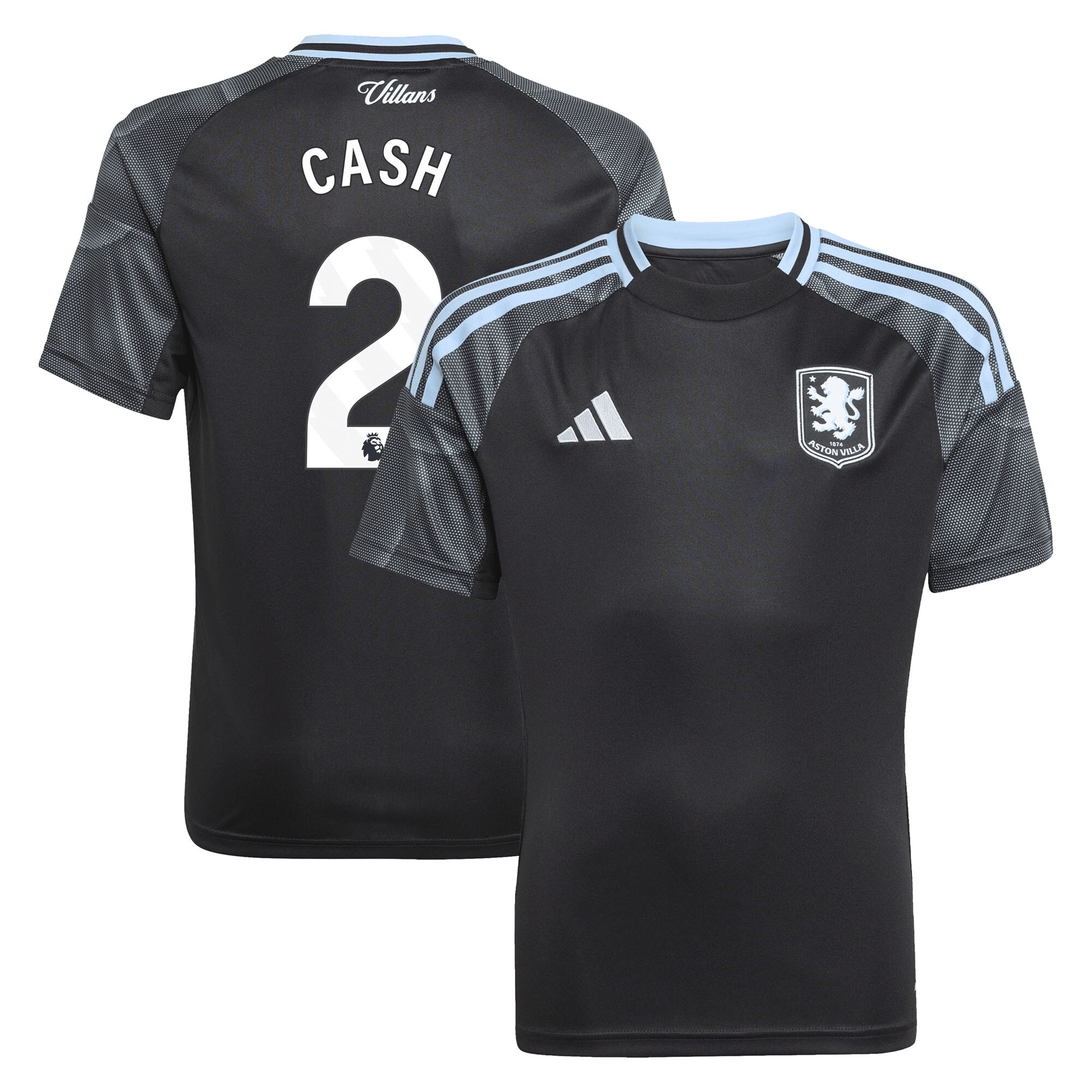 Aston Villa Jerseys - Official aston villa adidas away shirt 2025-26 – kids with cash 2 printing Collection for AVFC Fans