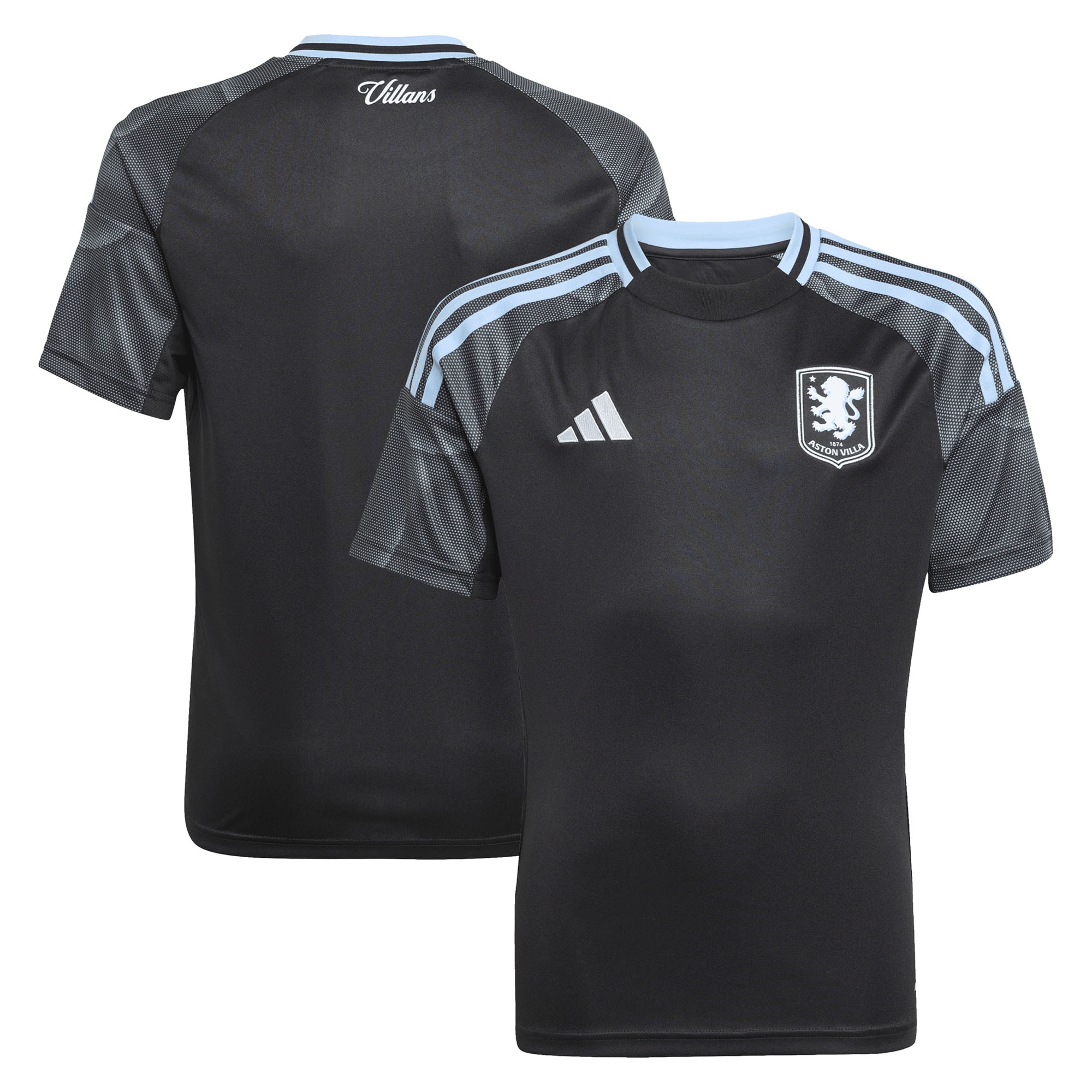 Aston Villa Jerseys - Official aston villa adidas away shirt 2025-26 – kids with custom printing Collection for AVFC Fans