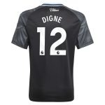 Aston Villa Jerseys - Official aston villa adidas away shirt 2025-26 – kids with digne 12 printing Collection for AVFC Fans