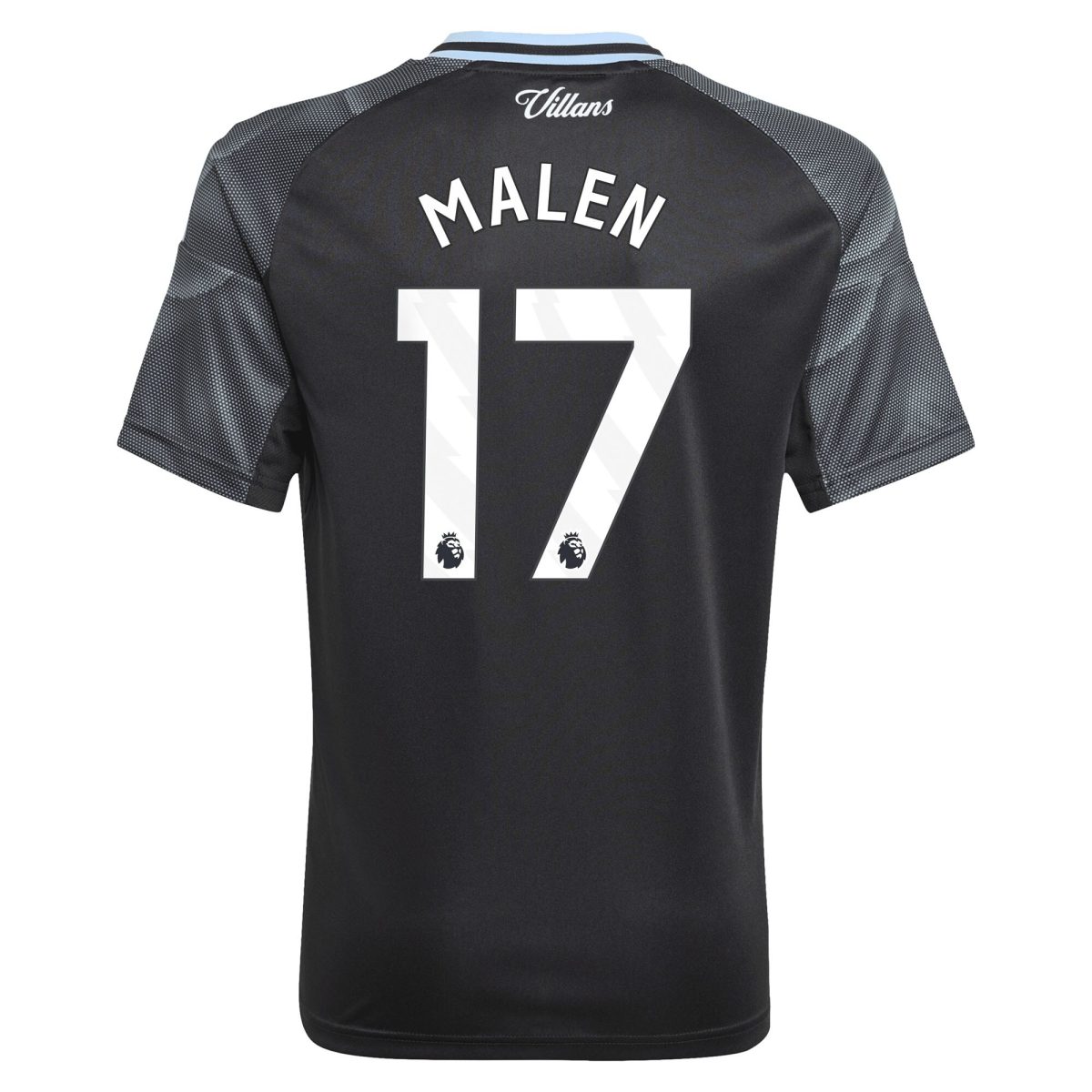 Aston Villa Jerseys - Official aston villa adidas away shirt 2025-26 – kids with malen 17 printing Collection for AVFC Fans