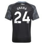 Aston Villa Jerseys - Official aston villa adidas away shirt 2025-26 – kids with onana 24 printing Collection for AVFC Fans
