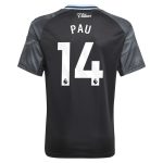 Aston Villa Jerseys - Official aston villa adidas away shirt 2025-26 – kids with pau 14 printing Collection for AVFC Fans
