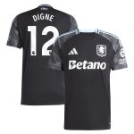 Aston Villa Jerseys - Official aston villa adidas away shirt 2025-26 with digne 12 printing Collection for AVFC Fans