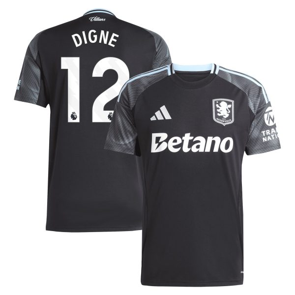 Aston Villa Jerseys - Official aston villa adidas away shirt 2025-26 with digne 12 printing Collection for AVFC Fans