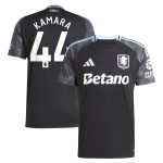 Aston Villa Jerseys - Official aston villa adidas away shirt 2025-26 with kamara 44 printing Collection for AVFC Fans