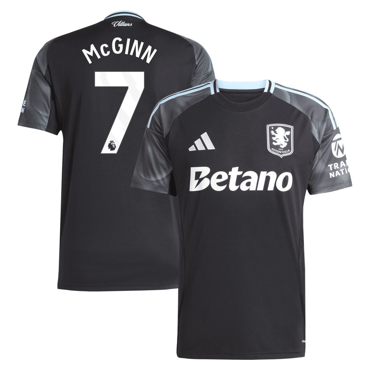 Aston Villa Jerseys - Official aston villa adidas away shirt 2025-26 with mcginn 7 printing Collection for AVFC Fans