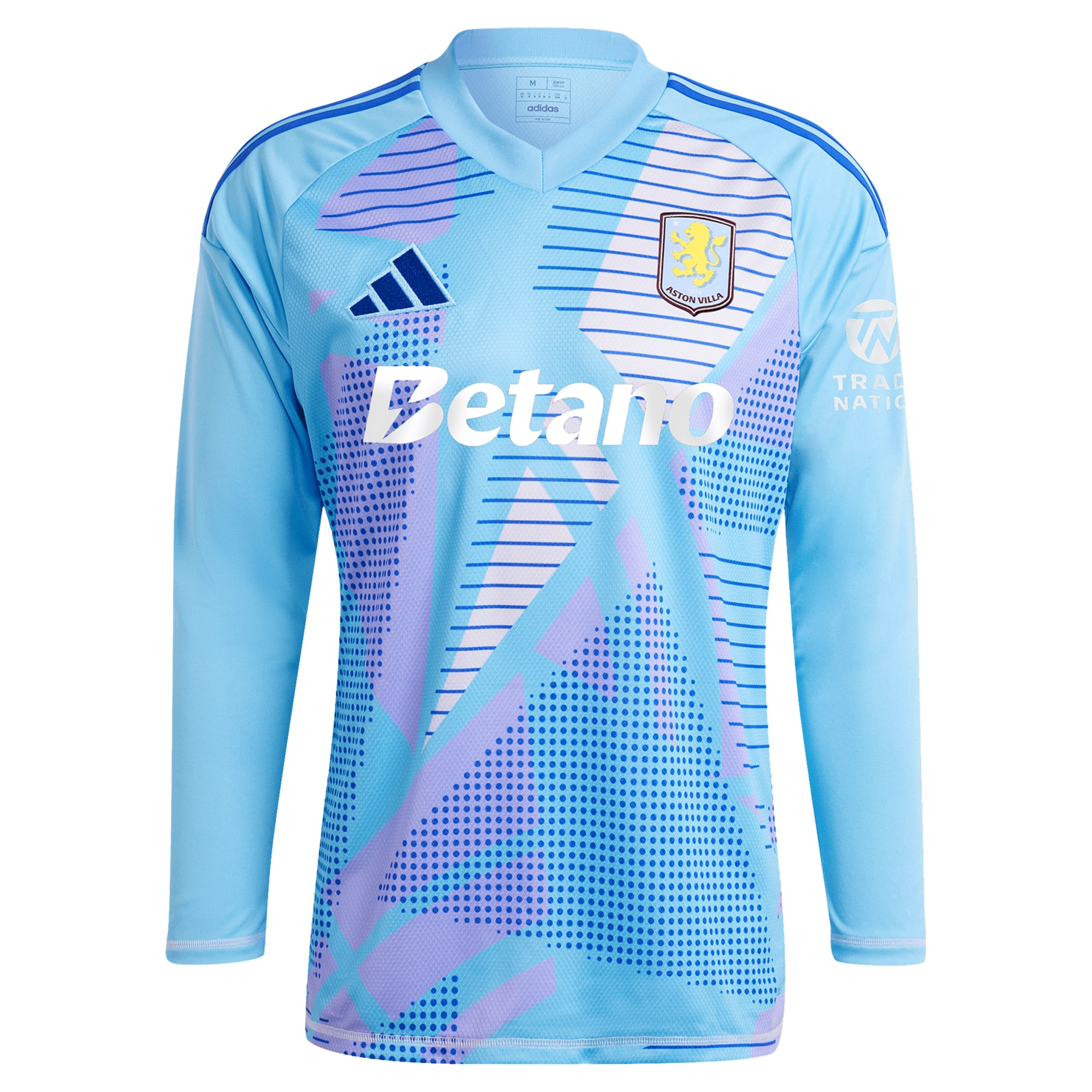 Aston Villa Jerseys - Official aston villa adidas goalkeeper shirt 2024-25 – long sleeve – 201964005 with custom printing Collection for AVFC Fans