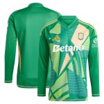Aston Villa Jerseys - Official aston villa adidas goalkeeper shirt 2024-25 – long sleeve – 201964009 with custom printing Collection for AVFC Fans