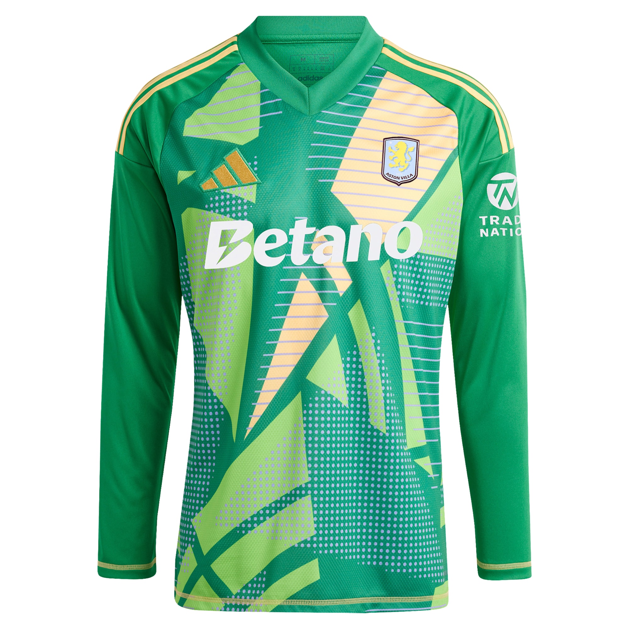 Aston Villa Jerseys - Official aston villa adidas goalkeeper shirt 2024-25 – long sleeve – 201964009 with custom printing Collection for AVFC Fans