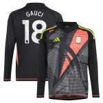 Aston Villa Jerseys - Official aston villa adidas goalkeeper shirt 2024-25 – long sleeve – kids with gauci 18 printing – 202029323 Collection for AVFC Fans