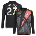 Aston Villa Jerseys - Official aston villa adidas goalkeeper shirt 2024-25 – long sleeve – kids with martinez 23 printing – 202029325 Collection for AVFC Fans