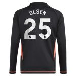 Aston Villa Jerseys - Official aston villa adidas goalkeeper shirt 2024-25 – long sleeve – kids with olsen 25 printing – 202029322 Collection for AVFC Fans