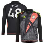 Aston Villa Jerseys - Official aston villa adidas goalkeeper shirt 2024-25 – long sleeve – kids with zych 48 printing – 202153091 Collection for AVFC Fans