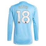 Aston Villa Jerseys - Official aston villa adidas goalkeeper shirt 2024-25 – long sleeve with gauci 18 printing – 202030982 Collection for AVFC Fans