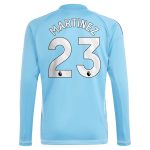 Aston Villa Jerseys - Official aston villa adidas goalkeeper shirt 2024-25 – long sleeve with martinez 23 printing – 202030980 Collection for AVFC Fans