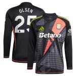 Aston Villa Jerseys - Official aston villa adidas goalkeeper shirt 2024-25 – long sleeve with olsen 25 printing – 202028939 Collection for AVFC Fans