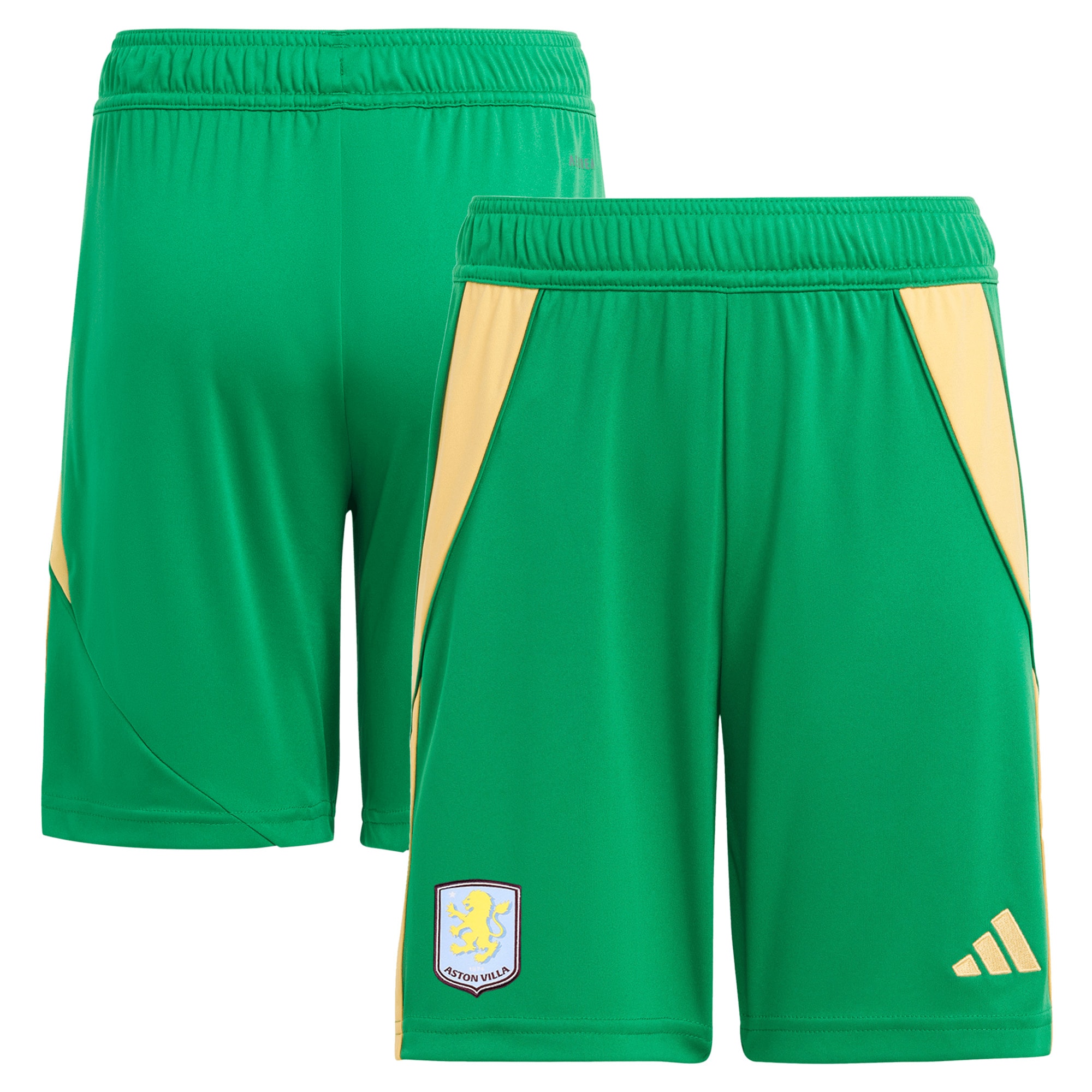 Aston Villa Jerseys - Official aston villa adidas goalkeeper shorts 2024-25 – kids – 201964012 with custom printing Collection for AVFC Fans
