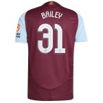Aston Villa Jerseys - Official aston villa adidas home authentic shirt 2024-25 with bailey 31 cup printing Collection for AVFC Fans