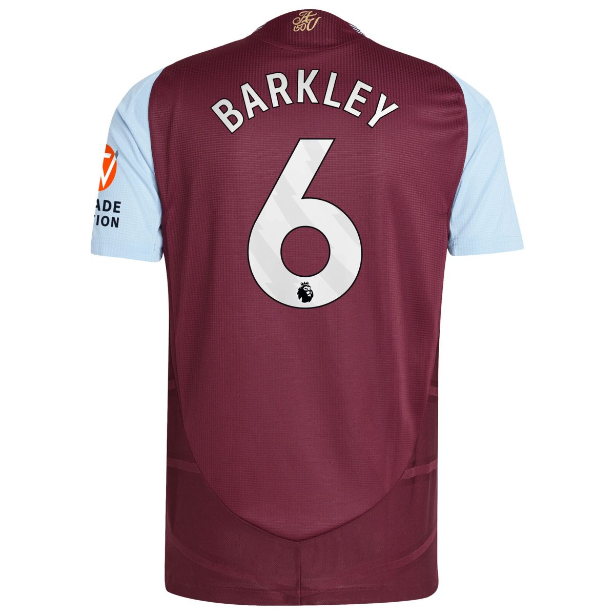 Aston Villa Jerseys - Official aston villa adidas home authentic shirt 2024-25 with barkley 6 printing Collection for AVFC Fans