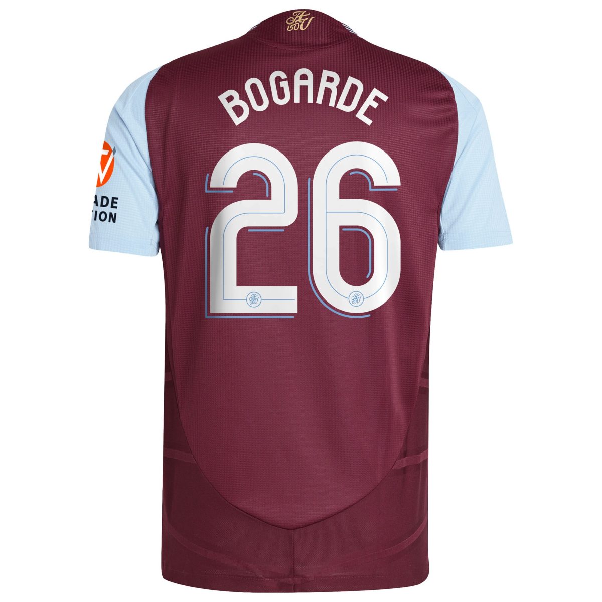 Aston Villa Jerseys - Official aston villa adidas home authentic shirt 2024-25 with bogarde 26 cup printing Collection for AVFC Fans