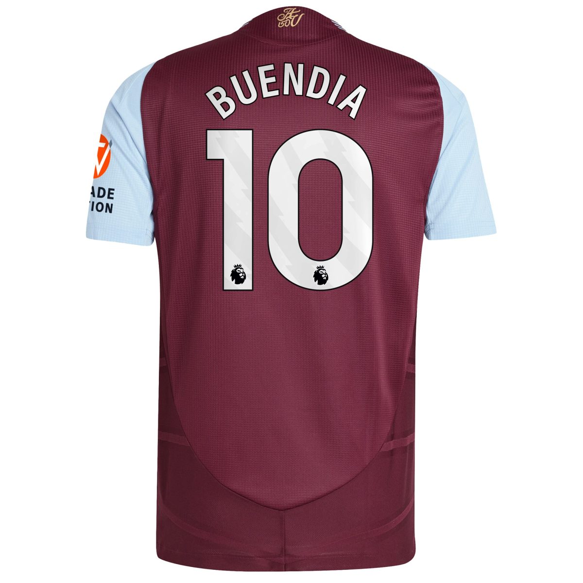 Aston Villa Jerseys - Official aston villa adidas home authentic shirt 2024-25 with buendia 10 printing Collection for AVFC Fans